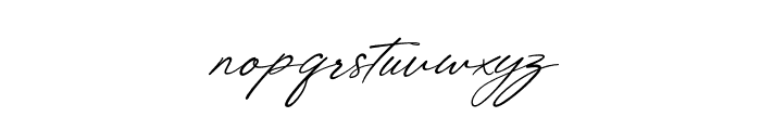 Shatoshi Signature Italic Font LOWERCASE