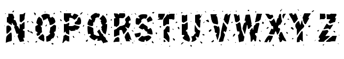Shattered Smashed By Sq Regular Font UPPERCASE