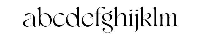 Shavina Elegance Regular Font LOWERCASE