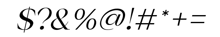Shavina Medium Italic Font OTHER CHARS