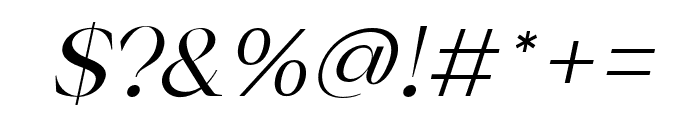 Shavina-MediumItalic Font OTHER CHARS