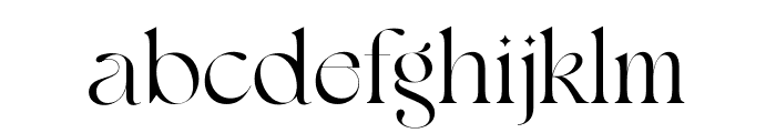 ShavinaElegance-Regular Font LOWERCASE