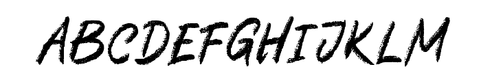 SheetsCheatsBrush-Regular Font UPPERCASE