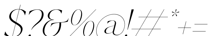 Shefian Italic Font OTHER CHARS