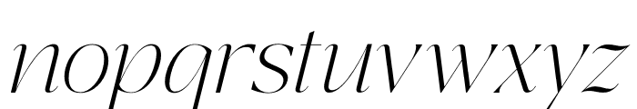 Shefian Italic Font LOWERCASE