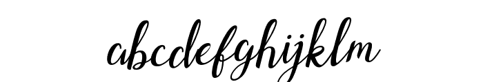 Shefilla-Italic Font LOWERCASE