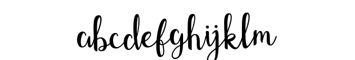 Shefilla-Regular Font LOWERCASE