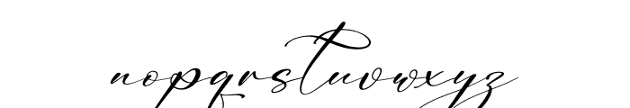 Shefiola Lovelya Italic Font LOWERCASE