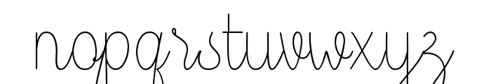 Sheger-Thin Font LOWERCASE