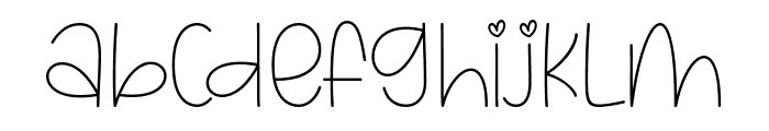 Shelagh Font LOWERCASE