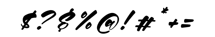 Shelbya Italic Font OTHER CHARS