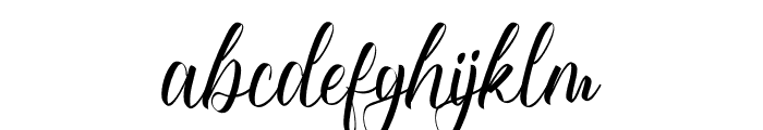 Shelia Sanders Font LOWERCASE