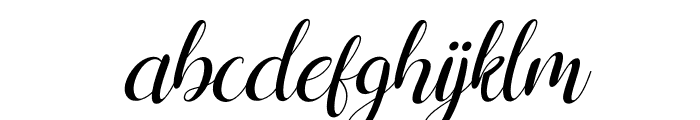 Shelly Italic Font LOWERCASE