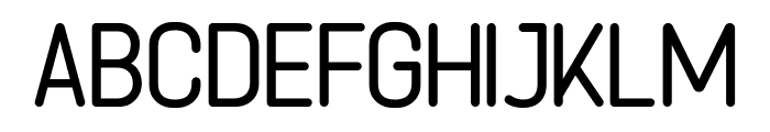 Shelution Rounded Light Font LOWERCASE