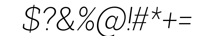 ShemekiaItalic-ExtraLight Font OTHER CHARS
