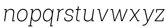ShemekiaItalic-ExtraLight Font LOWERCASE