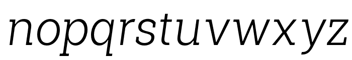 ShemekiaItalic-Light Font LOWERCASE