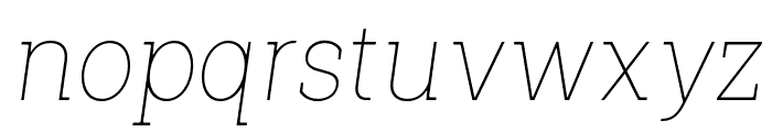 ShemekiaItalic-Thin Font LOWERCASE