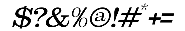 Shenandoah Clarendon Light Italic Font OTHER CHARS