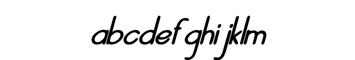 Sherapym Handwriting Bold Italic Font LOWERCASE