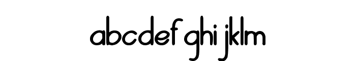 Sherapym Handwriting Bold Font LOWERCASE