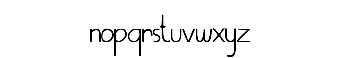 Sherapym Handwriting Font LOWERCASE