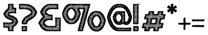 Shervington Engraved Regular Font OTHER CHARS