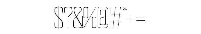 Sheylla-Thin Font OTHER CHARS