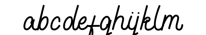 Shibuyah Monoline Font LOWERCASE