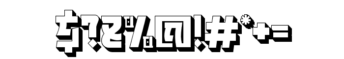 Shikaru Extrude Font OTHER CHARS