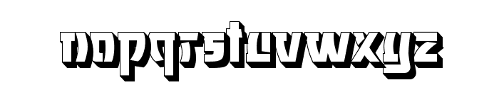 Shikaru Extrude Font LOWERCASE