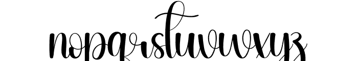 Shindy Font LOWERCASE