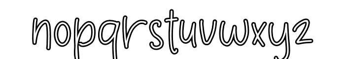 Shine On Outline Font LOWERCASE