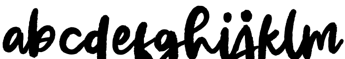 Shineday-Regular Font LOWERCASE
