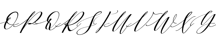 Shington Script Font UPPERCASE