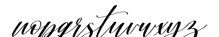 Shington Script Font LOWERCASE