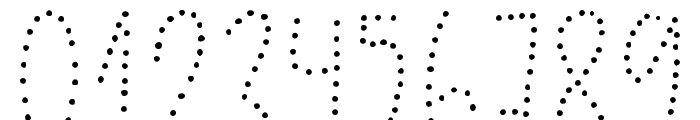 Shining Diamond Dot Font OTHER CHARS