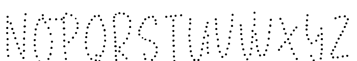 Shining Diamond Dot Font UPPERCASE