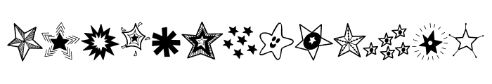 Shining star Font UPPERCASE