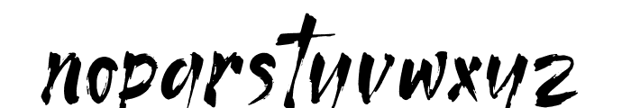 Shinkai Ink Font LOWERCASE