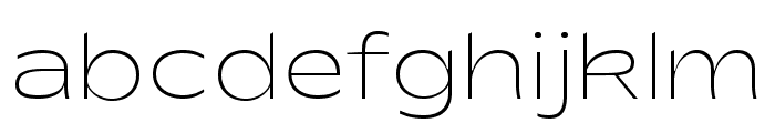 Shinko Sans Thin Font LOWERCASE