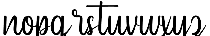 Shiny Love Font LOWERCASE