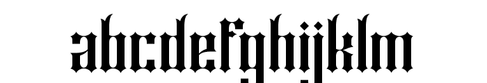 Shiny kage Regular Font LOWERCASE
