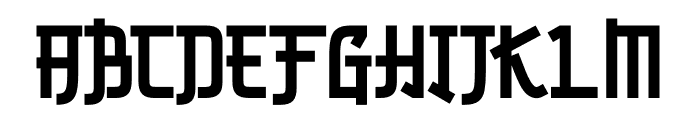 Shirataki Font UPPERCASE