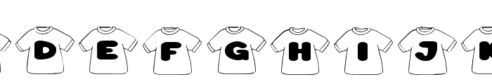 Shirt Doodles Regular Font LOWERCASE