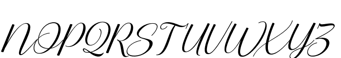 Shistella-Italic Font UPPERCASE