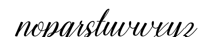 Shistella-Italic Font LOWERCASE