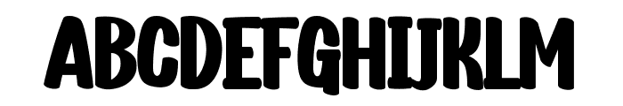 Shockbump Bold Script Font UPPERCASE
