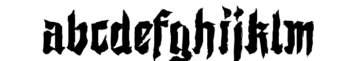 Shodo Gothic Font LOWERCASE
