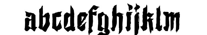 ShodoGothic Font LOWERCASE